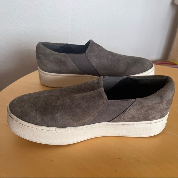 Vince Women’s Warren Gray Slip On Loafer Suede Sneakers 7.5 - Picture 11 of 13